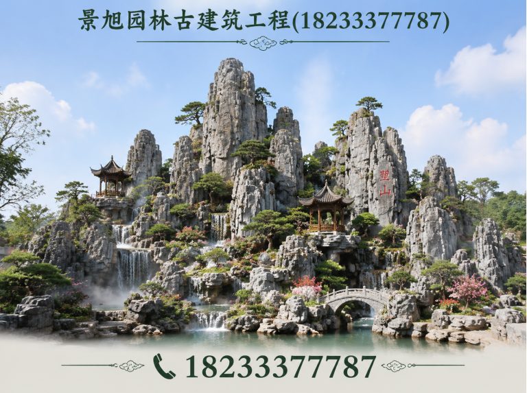 阜平县景旭园林古建筑工程展示图